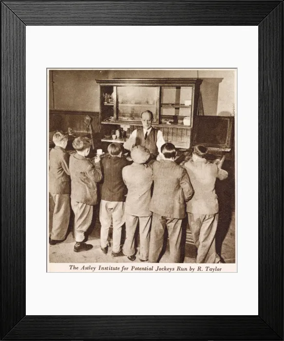 Framed Print : The Astley Institute for potential jockeys run by R. Taylor Framed Print : The Astley Institute for potential jockeys run by R. Taylor