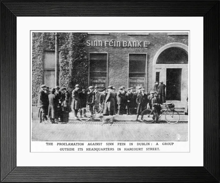 Framed Print : Proclamation against Sinn Fein in Dublin Framed Print : Proclamation against Sinn Fein in Dublin