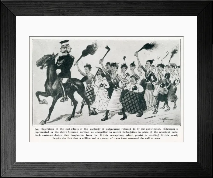 Framed Print : The Vulgarity of Voluntarism 1914