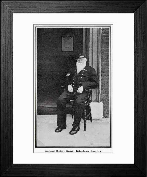 Framed Print : Sergeant Robert Grant at Royal Hospital Chelsea 1902 Framed Print : Sergeant Robert Grant at Royal Hospital Chelsea 1902