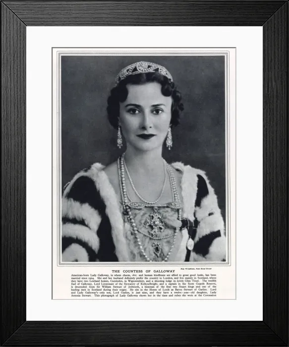 Framed Print : Philippa Fendall Stewart, nee Wendell, Countess of Galloway Framed Print : Philippa Fendall Stewart, nee Wendell, Countess of Galloway