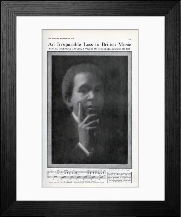 Framed Print : Samuel Coleridge-Taylor Framed Print : Samuel Coleridge-Taylor