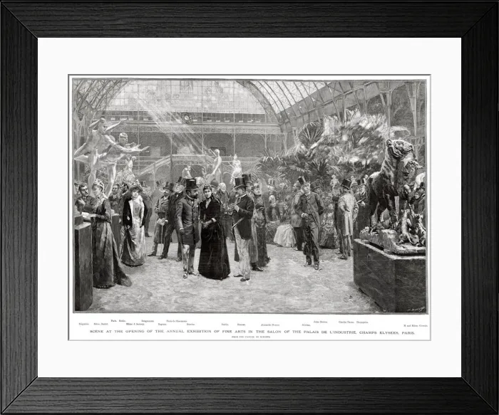 Framed Print : Exhibition of Fine Arts, Salon of Palais de L Industrie Framed Print : Exhibition of Fine Arts, Salon of Palais de L Industrie