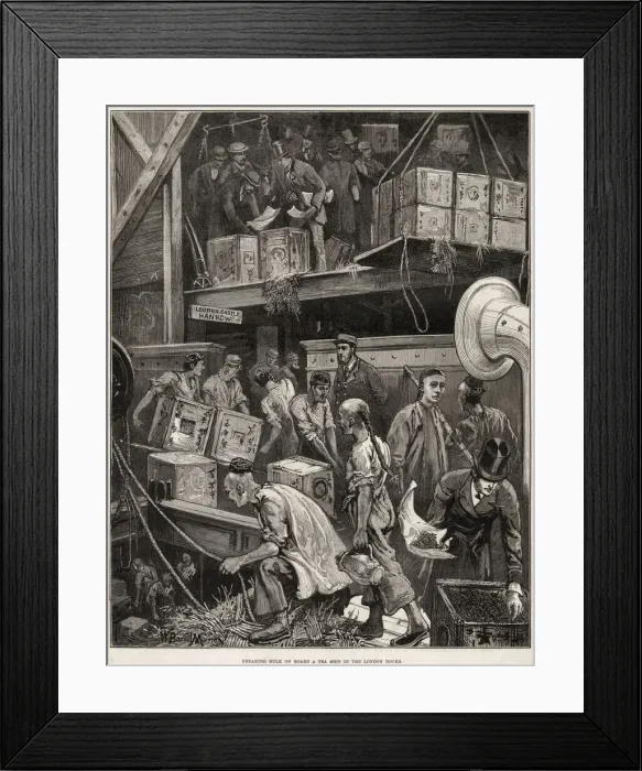 Framed Print : A tea ship, the Loudoun Castle (spelt Louden Castle in the picture), from Hankow, China Framed Print : A tea ship, the Loudoun Castle (spelt Louden Castle in the picture), from Hankow, China