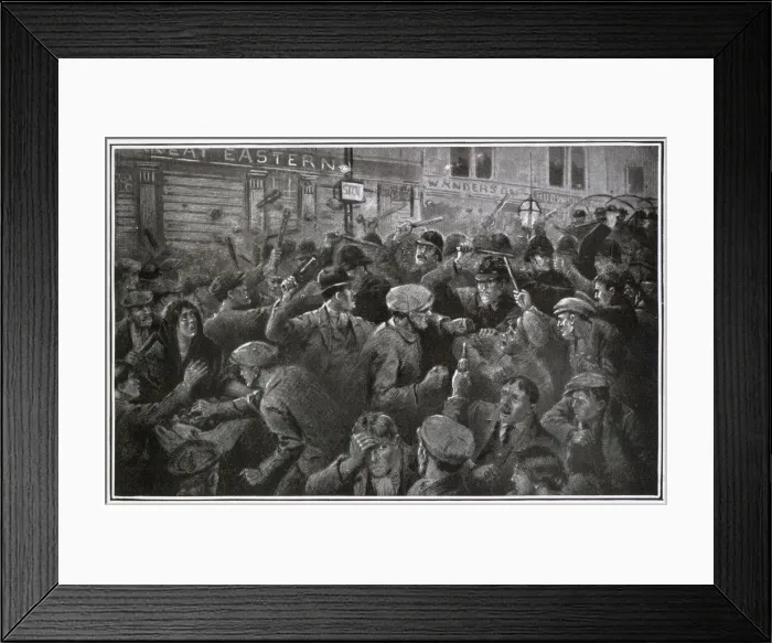 Framed Print : Riots in Belfast, 1920