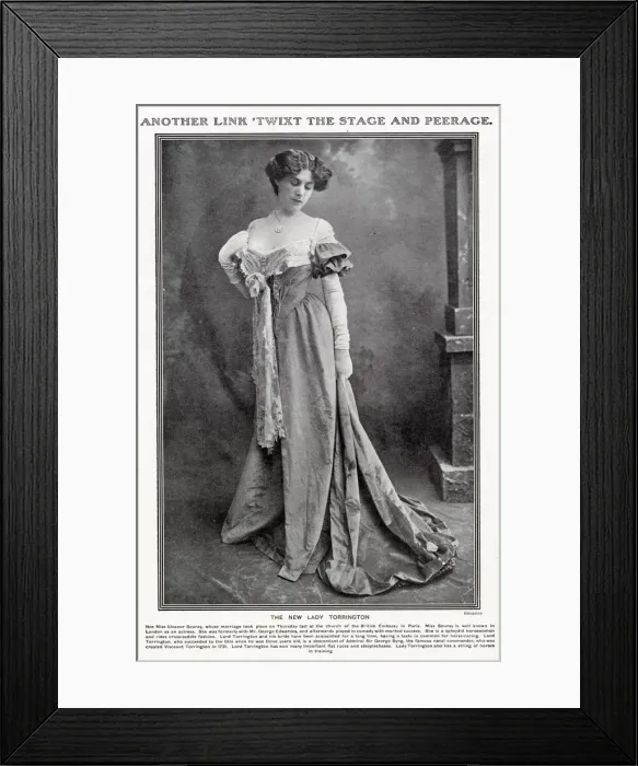 Framed Print : Eleanor Nellie Souray (1886 - 1931), Lady Torrington. A popular stage actress Framed Print : Eleanor Nellie Souray (1886 - 1931), Lady Torrington. A popular stage actress