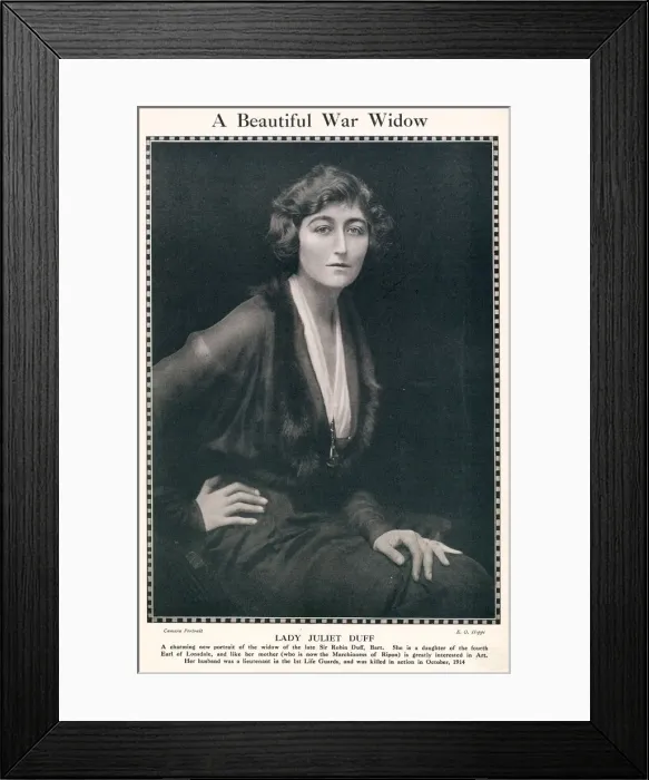 Framed Print : Lady Juliet Duff Framed Print : Lady Juliet Duff
