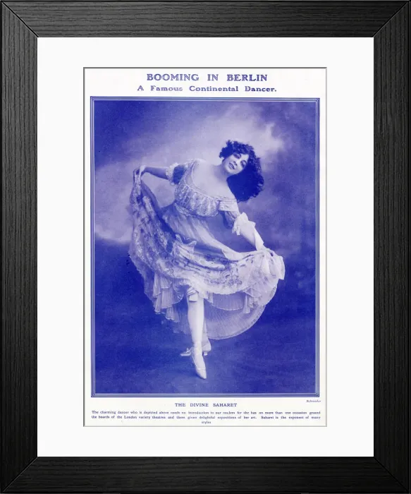 Framed Print : Saharet - a famous continental dancer Framed Print : Saharet - a famous continental dancer