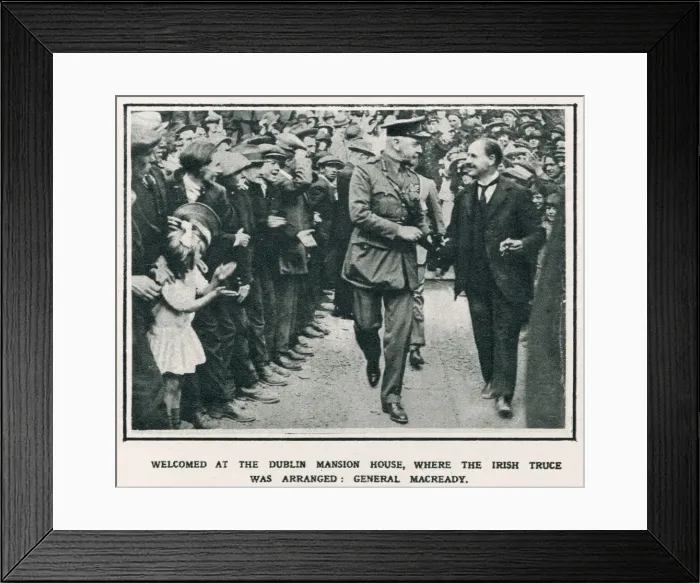 Framed Print : General Sir Nevil Macready was welcomed when he arrived at the Mansion House, Dublin Framed Print : General Sir Nevil Macready was welcomed when he arrived at the Mansion House, Dublin