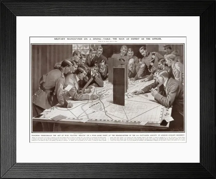Framed Print : Military Manoeuvres on a Dining Table Framed Print : Military Manoeuvres on a Dining Table