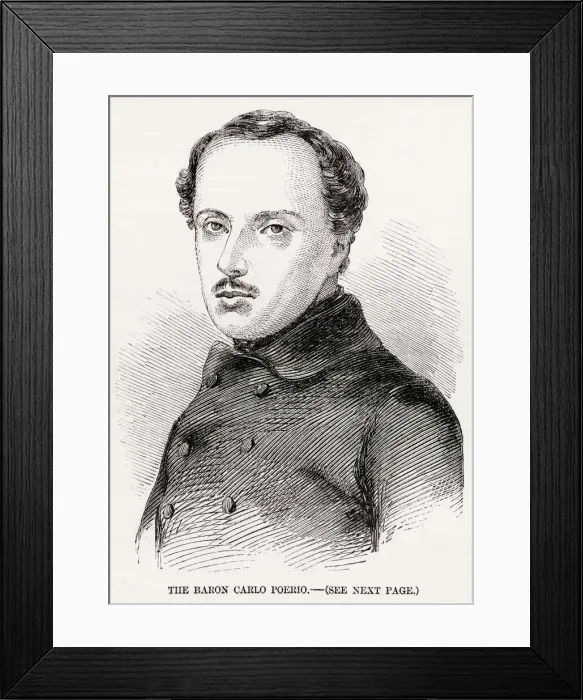 Framed Print : Carlo Poerio (1803 - 1867), Italian poet, Risorgimento and 1848 Revolution activist Framed Print : Carlo Poerio (1803 - 1867), Italian poet, Risorgimento and 1848 Revolution activist