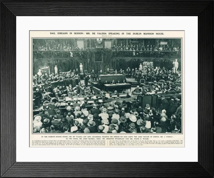 Framed Print : Dail Eirann in session Framed Print : Dail Eirann in session