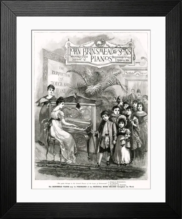 Framed Print : Advert for Brinsmead Pianos 1899 Framed Print : Advert for Brinsmead Pianos 1899