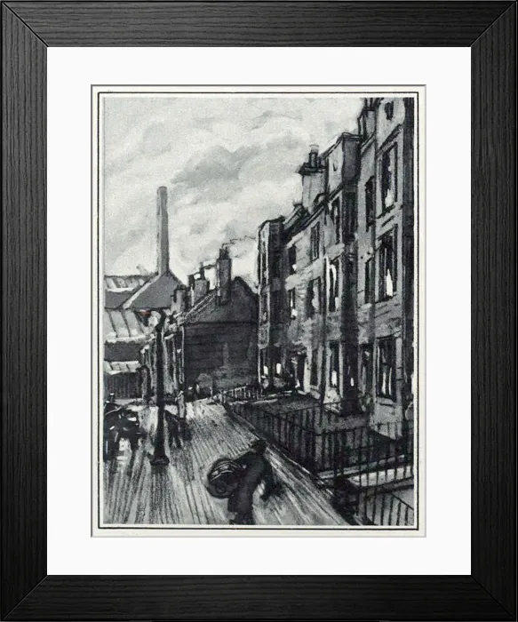 Framed Print : War on Glasgow Slums - Letting Light and Air into dark places - With grass plots in