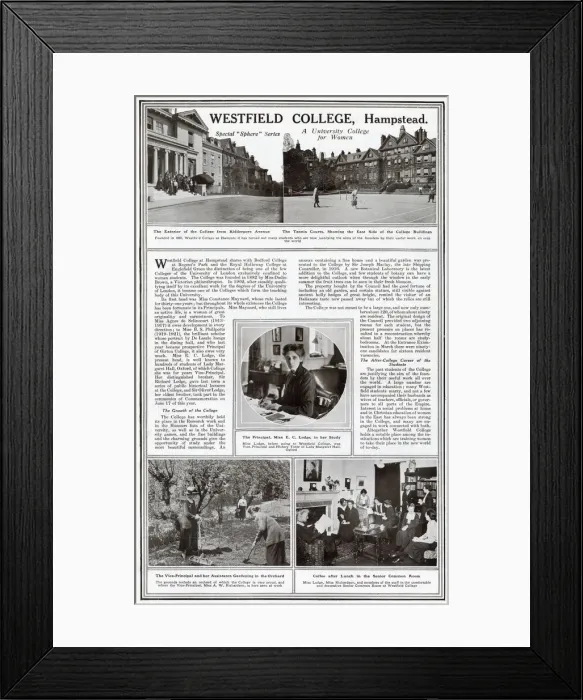 Framed Print : Westfield College, Hampstead Framed Print : Westfield College, Hampstead