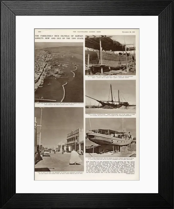 Framed Print : The Fabulously Rich Oilfield of Kuwait: aspects new and old of the tiny state Framed Print : The Fabulously Rich Oilfield of Kuwait: aspects new and old of the tiny state