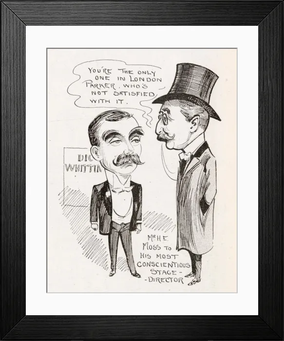 Framed Print : Caricature of (Sir) Edward Moss, chairman of Moss Empires Framed Print : Caricature of (Sir) Edward Moss, chairman of Moss Empires