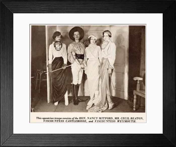 Framed Print : The equestrian group at the Circus Ball, Grosvenor House, 1933 Framed Print : The equestrian group at the Circus Ball, Grosvenor House, 1933