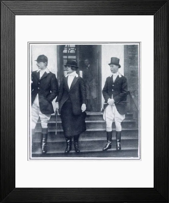 Framed Print : Mrs George Drummond and HRH The Duke of York at Pitsford Hall Date: 1926 Framed Print : Mrs George Drummond and HRH The Duke of York at Pitsford Hall Date: 1926