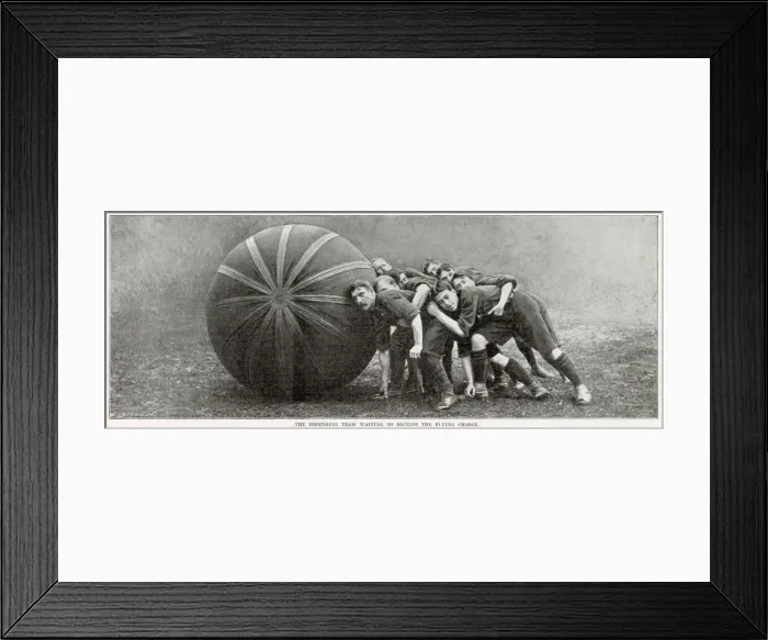 Framed Print : A Game of Pushball, Crystal Palace 1902 Framed Print : A Game of Pushball, Crystal Palace 1902
