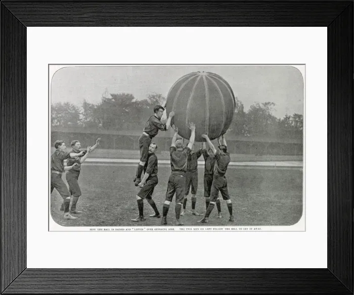 Framed Print : A game of pushball between Anerley and Crystal Palace at the Crystal Palace sports Framed Print : A game of pushball between Anerley and Crystal Palace at the Crystal Palace sports