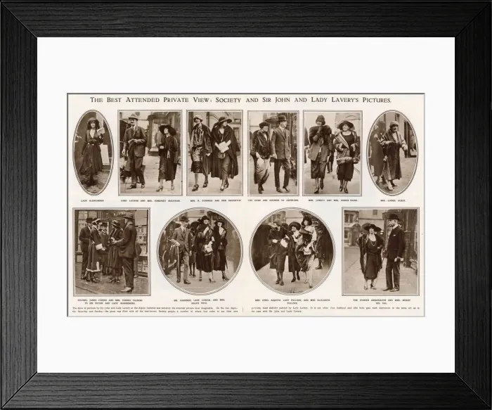 Framed Print : The best attended private view: society and Sir John and Lady Laverys pictures Framed Print : The best attended private view: society and Sir John and Lady Laverys pictures
