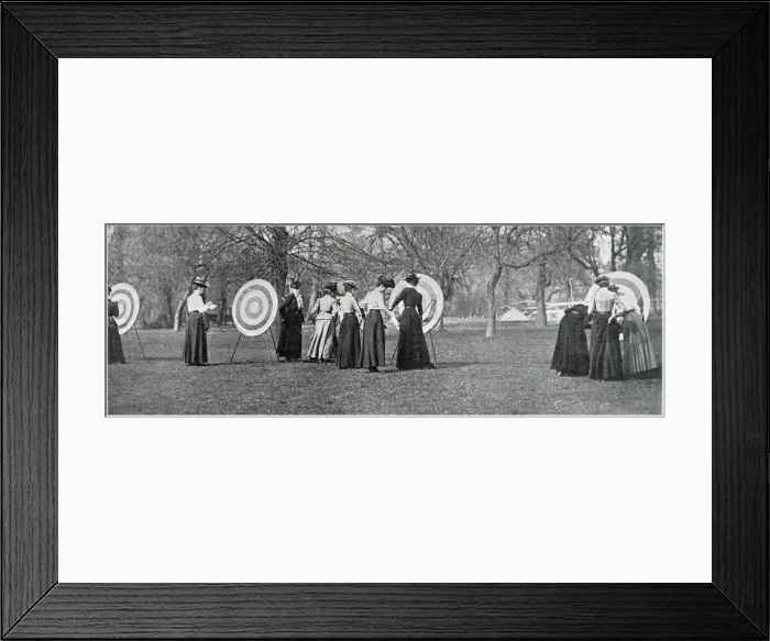 Framed Print : Women examining scores. Date: 1901 Framed Print : Women examining scores. Date: 1901