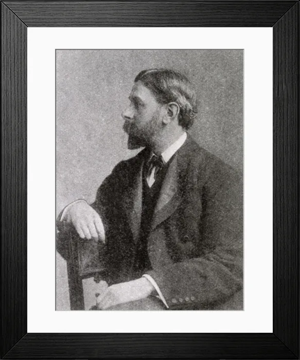 Framed Print : Frank Brooks (1854 - 1937), portrait painter. Date: 1902 Framed Print : Frank Brooks (1854 - 1937), portrait painter. Date: 1902