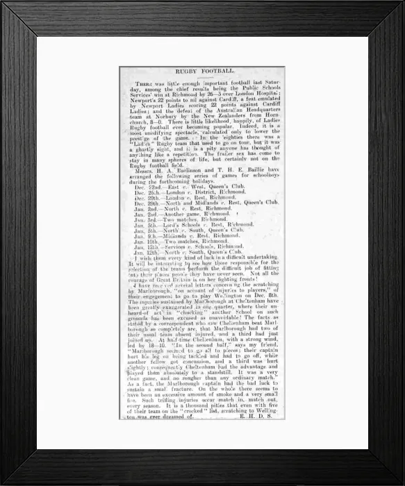 Framed Print : Rugby Football feature - Newport and Cardiff Ladies teams Framed Print : Rugby Football feature - Newport and Cardiff Ladies teams