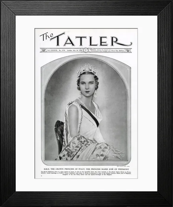 Framed Print : Princess Marie Jose of Piedmont Framed Print : Princess Marie Jose of Piedmont