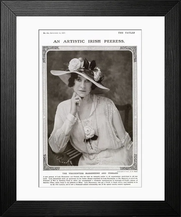 Framed Print : The Viscountess Massereene and Ferrard