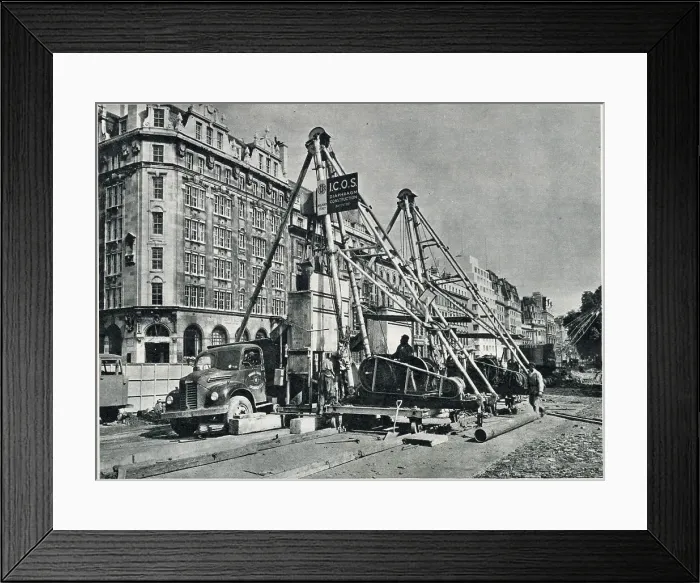 Framed Print : Road Improvement Schemes at Hyde Park, London Framed Print : Road Improvement Schemes at Hyde Park, London