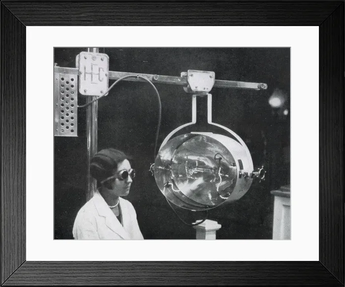 Framed Print : Artificial Sunlight Treatment 1928 Framed Print : Artificial Sunlight Treatment 1928