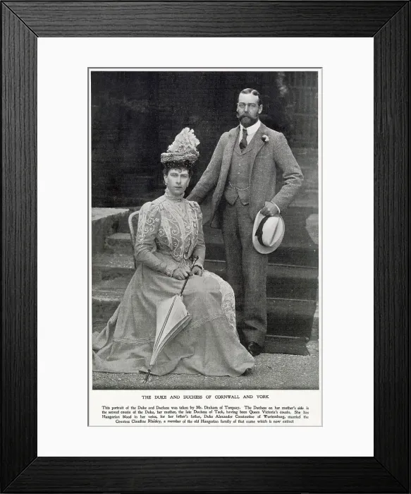 Framed Print : Duke and Duchess of Cornwall and York Framed Print : Duke and Duchess of Cornwall and York