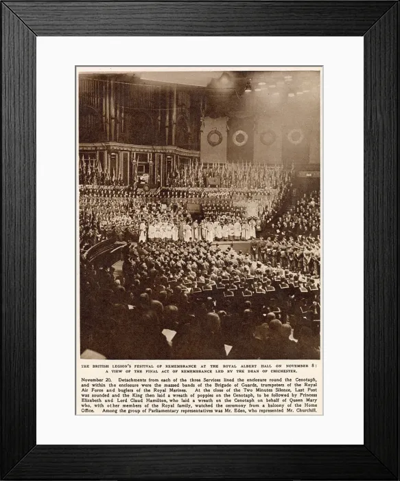 Framed Print : The Festival of Remembrance - Royal Albert Hall Framed Print : The Festival of Remembrance - Royal Albert Hall