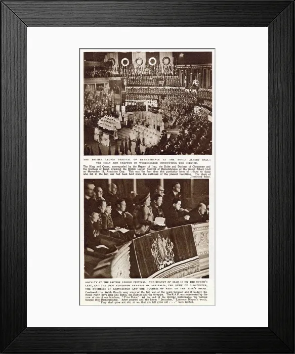 Framed Print : The Dean and Chapter of Westminster conducting the service at The British Legion's Festival of Remembrance held at the Royal Albert Hall, London Framed Print : The Dean and Chapter of Westminster conducting the service at The British Legion's Festival of Remembrance held at the Royal Albert Hall, London