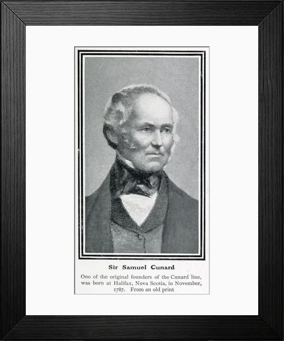 Framed Print : Samuel Cunard, 1st Baronet Framed Print : Samuel Cunard, 1st Baronet