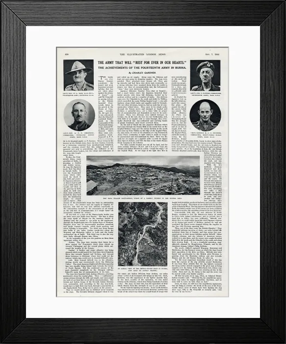 Framed Print : WW2 - The achievements of the 14th Army in Burma Framed Print : WW2 - The achievements of the 14th Army in Burma