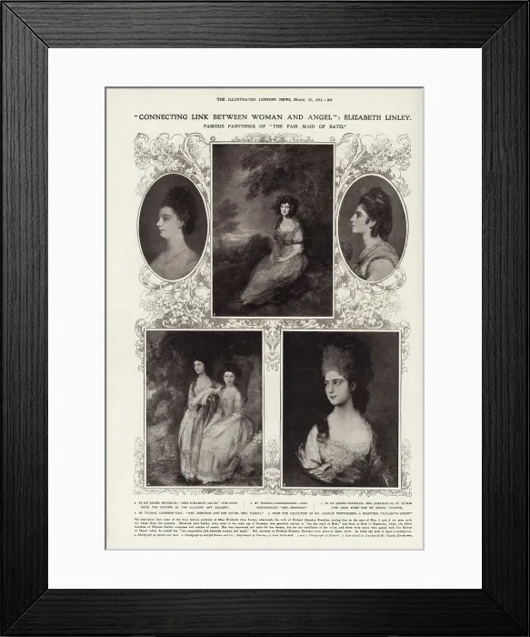 Framed Print : Connecting link between woman and angel: Miss Elizabeth Ann Linley, afterwards the wife of Richard Brinsley Sheridan - famous paintings of The Fair Maid of Bath Framed Print : Connecting link between woman and angel: Miss Elizabeth Ann Linley, afterwards the wife of Richard Brinsley Sheridan - famous paintings of The Fair Maid of Bath