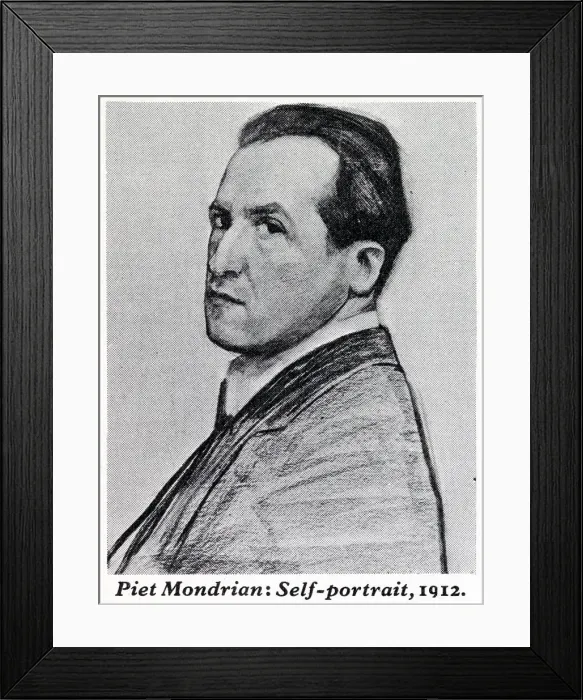 Framed Print : Piet Mondrian (1972 - 1944), Dutch painter and art theoretician, regarded as one of the greatest artists of the 20th century. A pioneer of abstract art. Self-portrait, 1912 Date: 1912 Framed Print : Piet Mondrian (1972 - 1944), Dutch painter and art theoretician, regarded as one of the greatest artists of the 20th century. A pioneer of abstract art. Self-portrait, 1912 Date: 1912