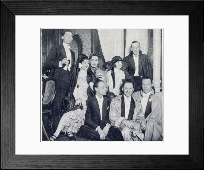 Framed Print : Chelsea Arts Club ball, Noel Coward, Ivor Novello Framed Print : Chelsea Arts Club ball, Noel Coward, Ivor Novello