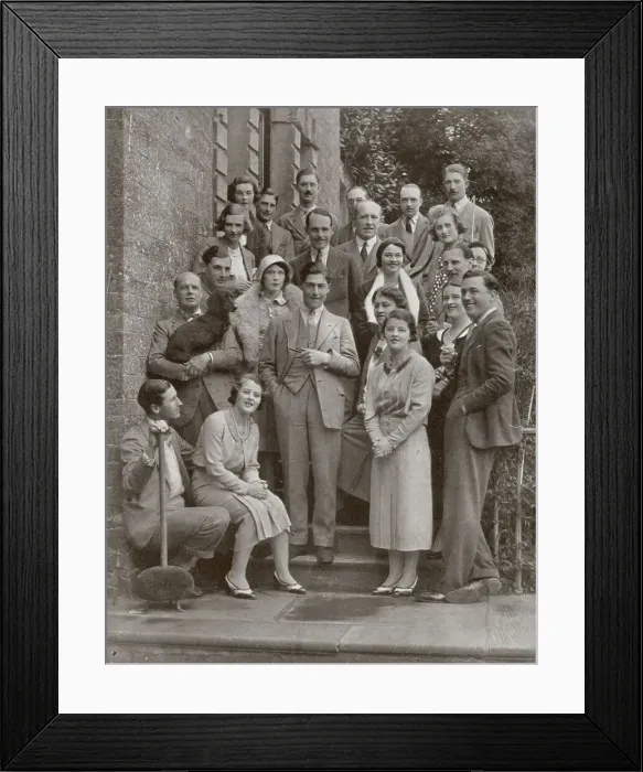 Framed Print : A coming-of-age party at Daventry for Major and Mrs Gerrard's twin daughters, Ruth and Pamela
