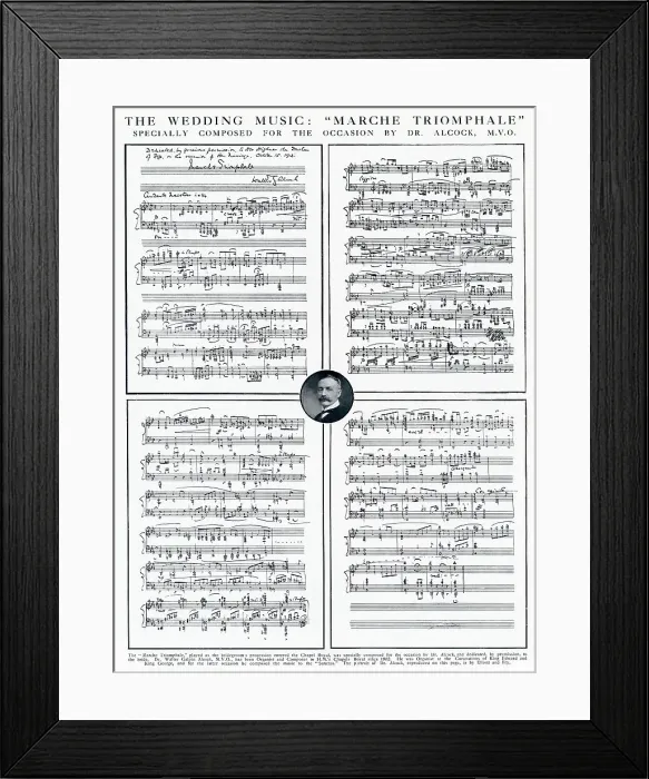 Framed Print : Mache Triomphale - Wedding Music 1913 Framed Print : Mache Triomphale - Wedding Music 1913