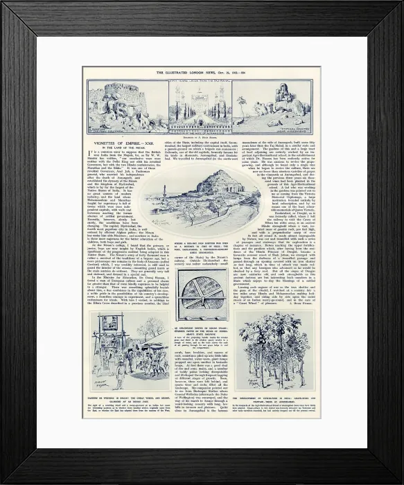 Framed Print : Alfred Hugh Fisher, Vignettes of Empire XXII. Mausoleum of the wife of Aurangzeb. Date: 1913 Framed Print : Alfred Hugh Fisher, Vignettes of Empire XXII. Mausoleum of the wife of Aurangzeb. Date: 1913