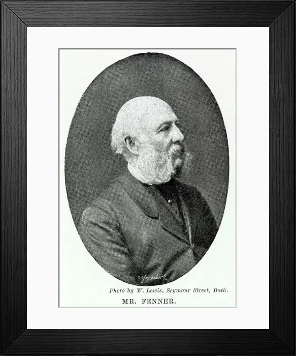 Framed Print : Francis Phillips Fenner - English cricketer - Aged 82 Framed Print : Francis Phillips Fenner - English cricketer - Aged 82