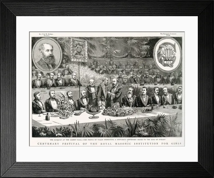 Framed Print : Centenary festival of the Royal Masonic Institution for Girls