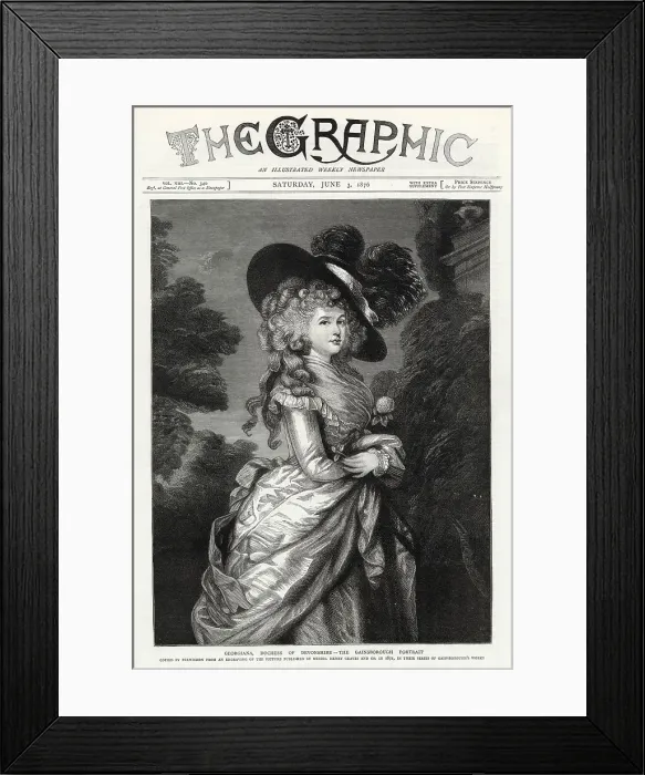 Framed Print : Georgiana, Duchess of Devonshire