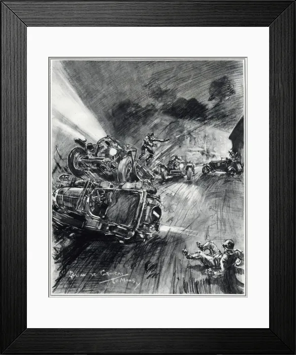 Framed Print : The 24 hour race at Le Mans, France for the Rudge-Whitworth Cup Framed Print : The 24 hour race at Le Mans, France for the Rudge-Whitworth Cup