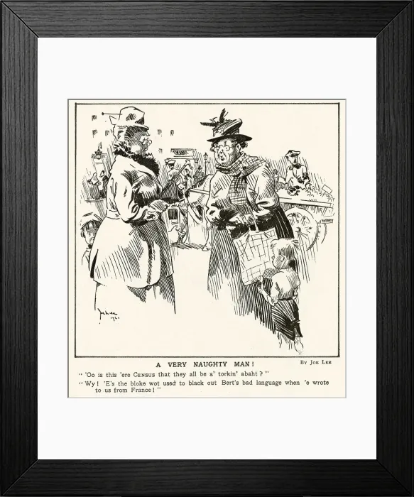 Framed Print : Oo is this ere Census they all be a-torkin abaht Framed Print : Oo is this ere Census they all be a-torkin abaht