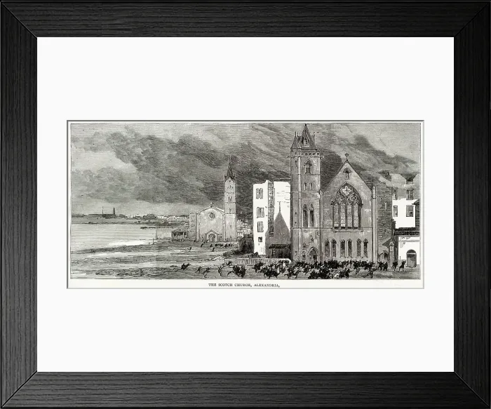 Framed Print : The War in Egypt ; the Scottish Church Framed Print : The War in Egypt ; the Scottish Church